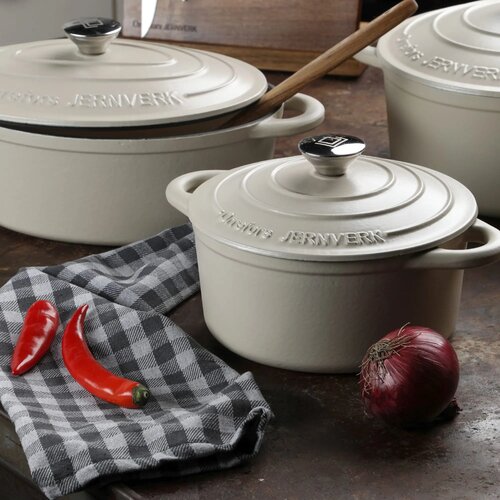 Orrefors Jernverk geëmailleerde braadpan (2.8L) Crème