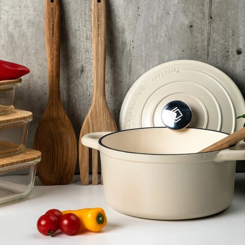 Orrefors Jernverk geëmailleerde braadpan (2.8L) Crème