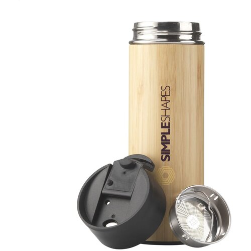 Sakura 360 Ml Bamboe Thermosfles/Thermosbeker Bamboe 360 ml
