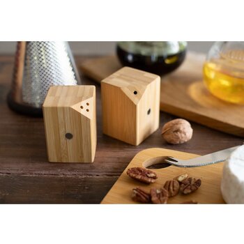 Kerala Zout En Peper Shaker Set Natuurlijk Kerala Zout En Peper Shaker Set Natuurlijk