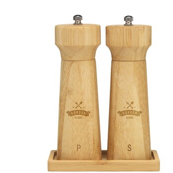 Wooosh Aiko Pepper & Salt Peper-En-Zoutstel Houtbruin Wooosh Aiko Pepper & Salt Peper-En-Zoutstel Houtbruin