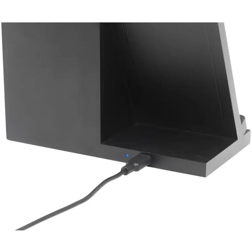 Bamboo Penhouder Met Draadloze Oplader Zwart