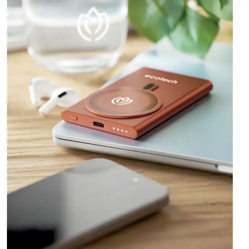 Draadloze oplader powerbank Pawtt oranje