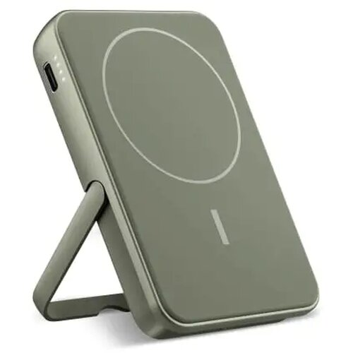 2PBM5000| Fresh 'n Rebel Geschikt voor MagSafe Draadloze Powerbank 5000mAh dried green