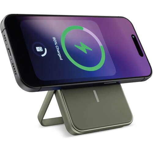 2PBM5000| Fresh 'n Rebel Geschikt voor MagSafe Draadloze Powerbank 5000mAh dried green