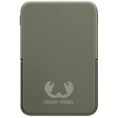 2PBM5000| Fresh 'n Rebel Geschikt voor MagSafe Draadloze Powerbank 5000mAh dried green