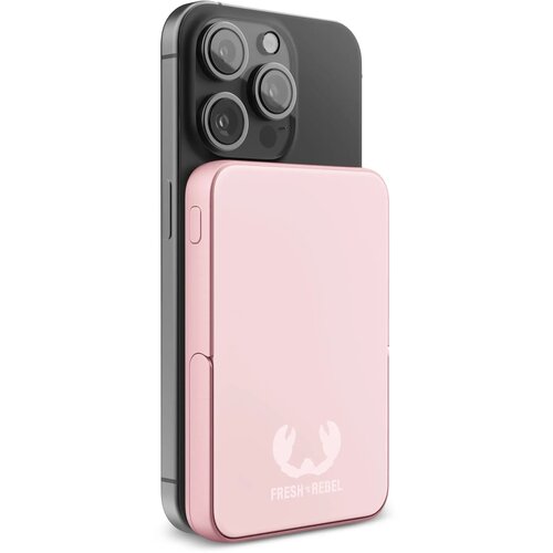 2PBM5000| Fresh 'n Rebel Geschikt voor MagSafe Draadloze Powerbank 5000mAh pastel rose