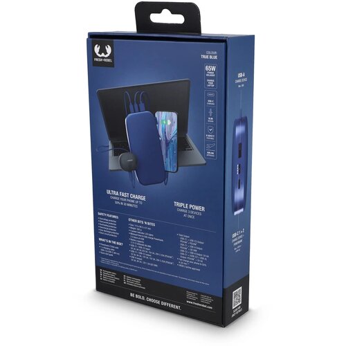 2PB27100 I Fresh 'n Rebel Powerbank 27000mAh 65W blauw