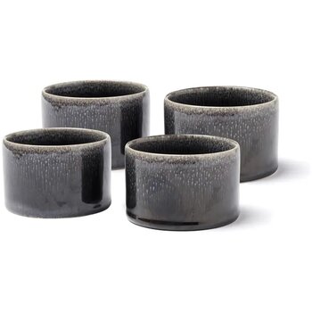 VINGA Nomimono kleine schaaltjes, set van 4 stuks zwart VINGA Nomimono kleine schaaltjes, set van 4 stuks zwart