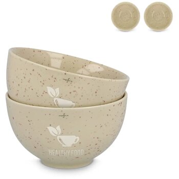 Sagaform Ditte Keramische Kommenset 12cm beige Sagaform Ditte Keramische Kommenset 12cm beige