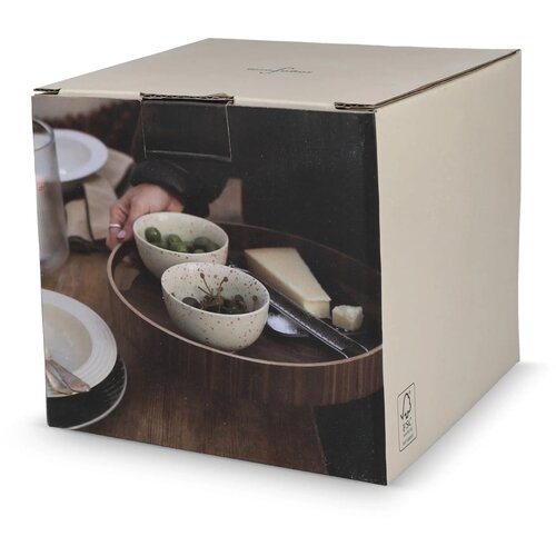 Sagaform Ditte Keramische Kommenset 12cm beige
